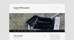 Desktop Screenshot of crypticphilosopher.com